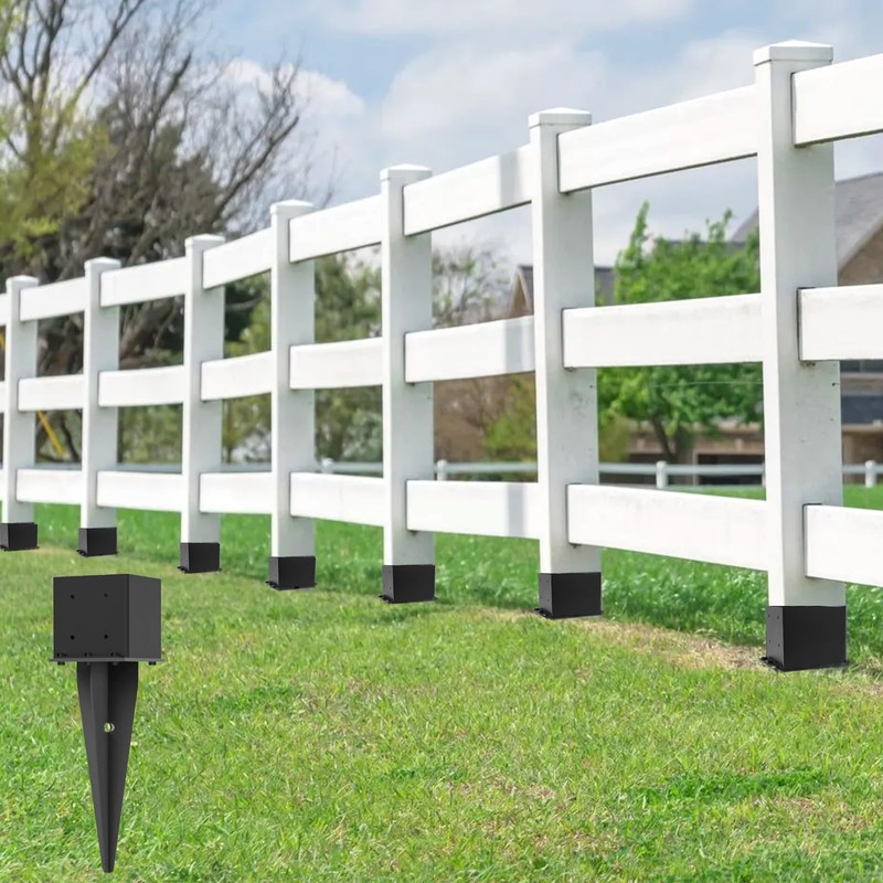 1 Pcs 6"x6" Fence Post Anchor Ground Spike 22"(Actual 5.6"x5.6")