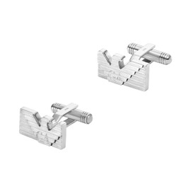 Emporio Armani Men's Silver Stainless Steel Cufflinks (Model: EGS3077040)