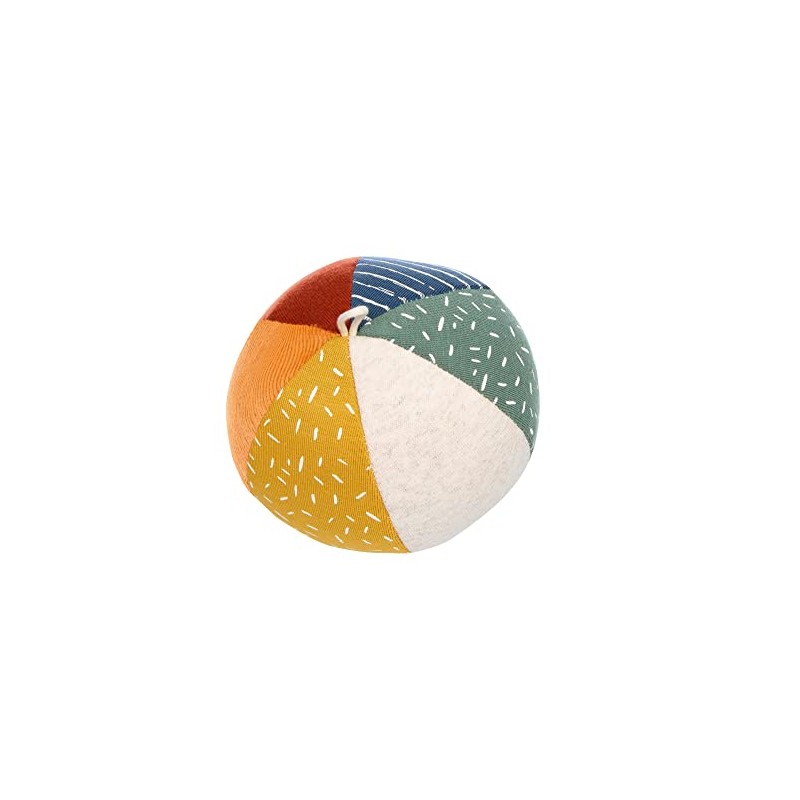sigikid 43166 Baby Textile Soft Toy Ball, Multi-Colour, 11 cm