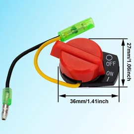 ZAMDOE On/Off Engine Stop Switch Control for Honda GX110 GX120 GX160 GX200 GX240 GX270 GX340 GX390 5.5HP 6.5HP 8HP 9HP 11HP 13HP Engine Motor for 36100-ZE1-015 for Predator 212 for Briggs & Stratton