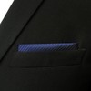 S&W SHLAX&WING Solid Navy Blue Pocket Square for Men New