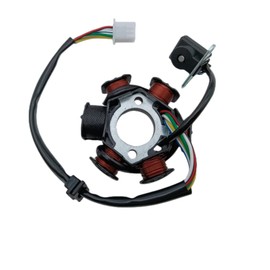 GY6 Stator Magneto 6 Coil 5 Wire Alternating Current Copper Ignition Stator for GY6 50cc 125cc 150cc Moped ATVS Dirt Pit Blikes Scooter Go-kart Buggy Taotao Coolster Roket Sunl Tank JCL Lance Jonway