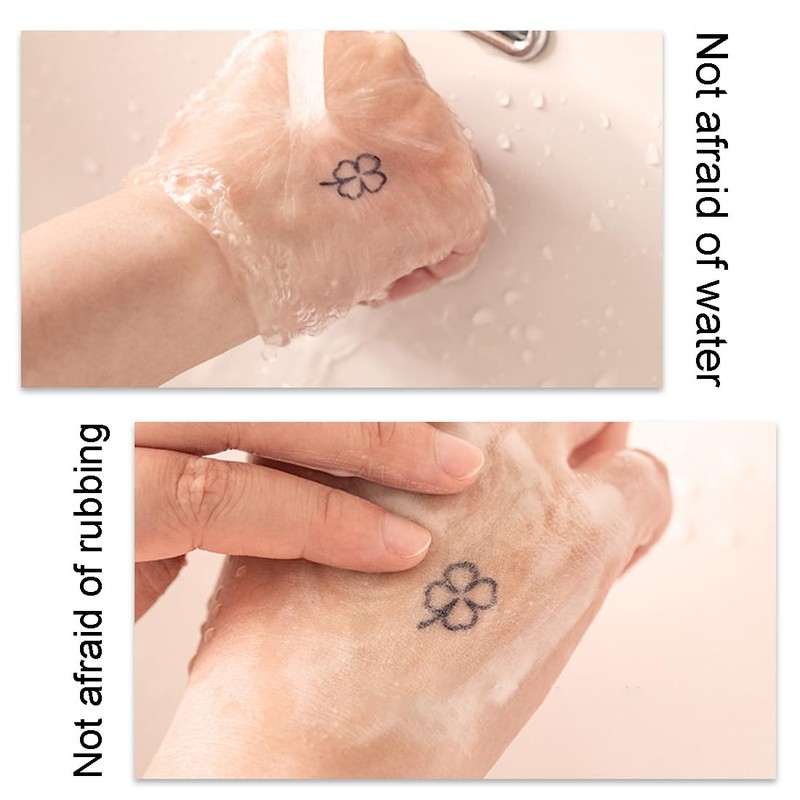 5 Sheets Temporary Tattoos Realistic Fake Tattoo Stickers for Sticking