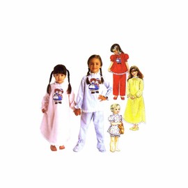 McCall's 8941 Sewing Pattern Nightgown Pajamas Raggedy Ann & Andy Size 10 - 12