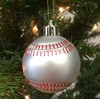 PEPPERLONELY Baseball Shatterproof Sports Ball Ornaments/Decorations, Set of 6PC, 65mm