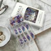 Purple Ocean Press on Nails Coffin Medium Fake Nails with