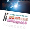 49Pcs TIG Welding Torch Kit Collets Ceramic Nozzles Cups Replacement