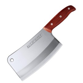 Classic 7-inch Heavy Duty Meat Cleaver Knife - Bone Chopper for Home and Restaurant - Premium Stainless Steel Butcher's Choice