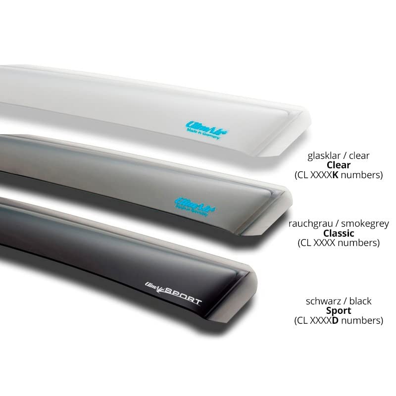 Front Wind Deflectors (1 Set) for Driver and Passenger Side