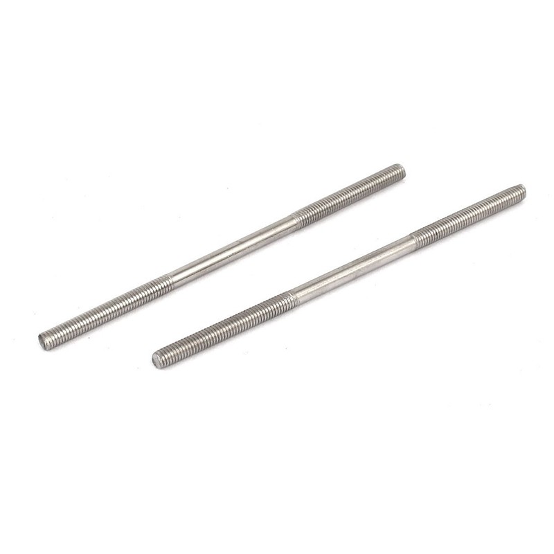 Sourcingmap M3x70mm 304 Stainless Steel Double End Threaded Stud Screw