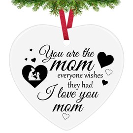 Christmas Ornaments for Mum Gifts for Mum from Daughter Son Appreciation Gifts for Mom Stepmom Mother in Law Mother Gifts for Mothers Day Family Christmas Tree Decoration Christmas Birthday Gift
