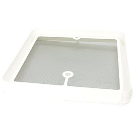 Heng's JRP1124R 14" White Radius Corner Screen Jensen Roof Vent
