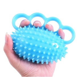 One Piece Useful Finger Grip Ball String Finger Holes Hand Therapy Grip Ball Practice Lightweight Squeeze Stress Balls for Hands Fingers Rehabilitation