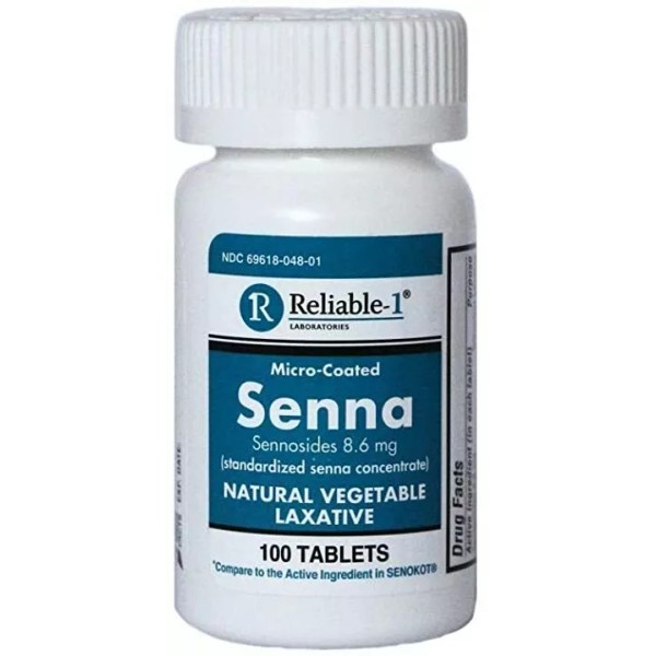 Reliable-1 SENNA 8.6 MG TAB 100CT RELIABLE