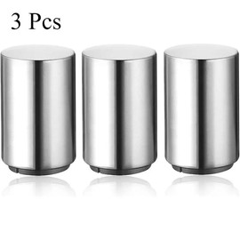 Reliable Beer Bottle Opener, Magnetic AutomaticStainless Steel Push Down Opener, No Cap CanEscape, Quick Open for Kitchen, Home Bar &Restaurant Utensils restaurant utensil:_Buy 2 Get 1 Free-（3-Pack）