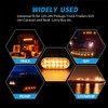 20 Pcs Oval Amber/White Dual Color LED Strobe Lights -