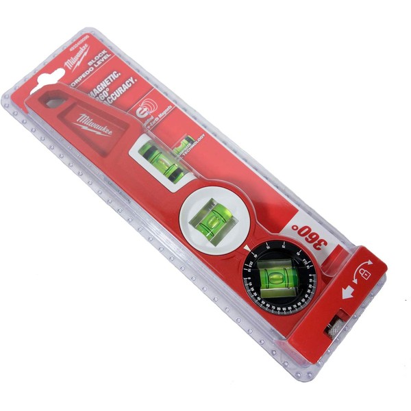 Milwaukee Milwaukee 4932459096 Block Torpedo Level - Red/Black