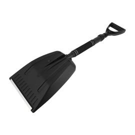 Partuto 1pc 72-85cm Universal Car Ice Scraper - SUV Snow Frost Remover for Car Truck RV Windscreen Side Window Anti Crash Portable - Aluminum Alloy Black Snow Shoveling Defrost Clearing