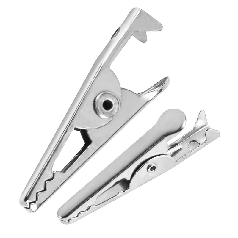 100PCS 1.06IN / 27mm Mini Metal Alligator Clips, Crocodile Clamps