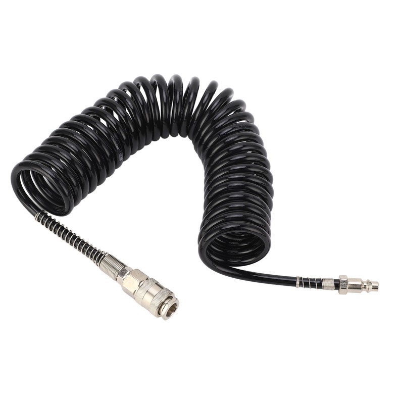 Recoil Air Hose Pressure Resistant Durable Flexible Lightweight Coiled Air