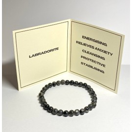 Natural Labradorite Beaded Bracelet for Men, Men's Bracelets, Beaded Bracelets, Bracelets for Men, 6mm Crystal Beads Bracelet for Men, Meditation Bracelet, Yoga Bracelet