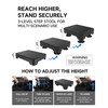 Adjustable Step Stool for Adults, Bed Step Stools, 600 LBS
