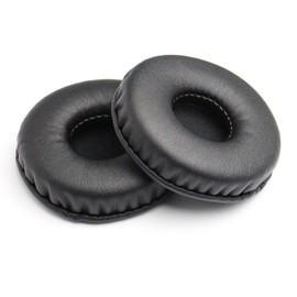 Yizhet 1 pair Round Ear Pads 85mm Universal Replacement Earpads Premium Protein Leather Memory Foam Ear Cushions for Headphone Ear Cup with 85mm Diameter