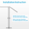 Ripeng 2 Way Clothing Rack with Straight and Slant Arms
