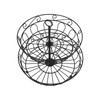 Fruit Basket Black Iron European Style Double Layer Fruit Storage