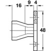 Push in Plinth Fasteners Fittings Press Fit Panel Clips x4