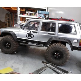 Movclstud 1/10 RC Crawler Hard Body Shell Kit, 313mm Cherokee Style, Gray