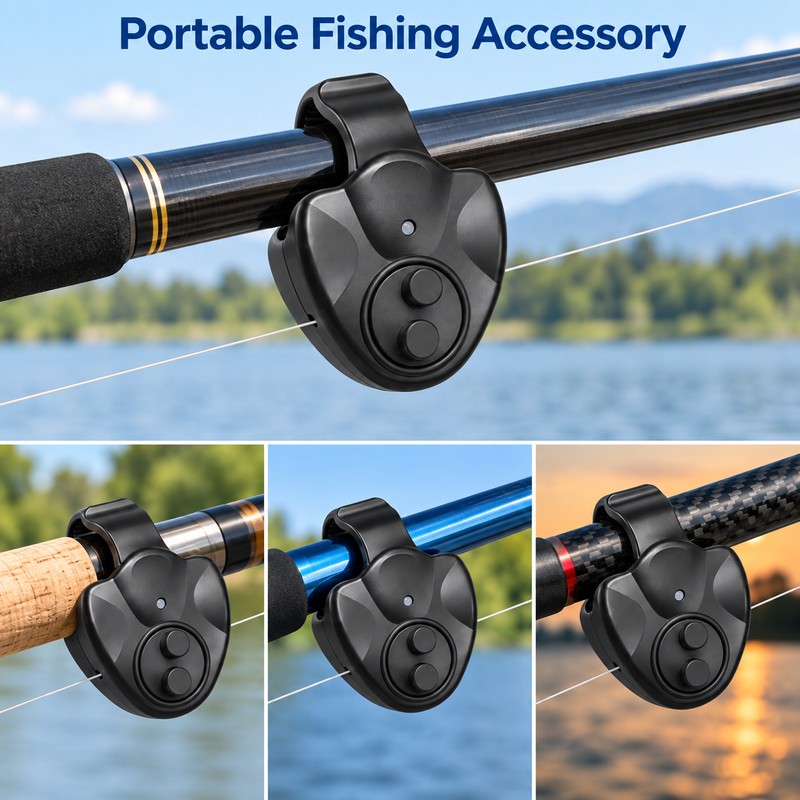 Electronic Fishing Bite Alarm with LED Indicator – Rod Clip