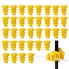 BEIYI 25 Pcs Yellow Rod Post Insulator, Electric Fence Insulators