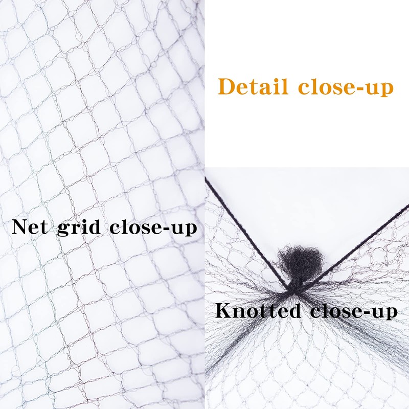 WeKen Black Hair Nets,20 Pcs 28" Elasticity Invisible Elastic Mesh