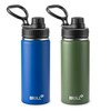 Mollcity Insulated Water Bottle 2 Pack-16 oz Stainless Steel Vacuum