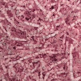 Tisspoms 2LB Crinkle Cut Paper Shred Filler, Paper Shreds for Basket Fillers, Birthday, Gift Wrapping, Anniversary, New Years, Valentine's Easter Gift Decor Party Filler (Pink)