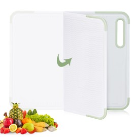 Multi-Functional Foldable Cutting Board with Measurement Markings, Non-Slip Surface & Dual-Zone Design – Space-Saving, Dishwasher Safe, Durable Kitchen Essential
