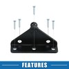 X AUTOHAUX Pack of 4 Car Gas Spring Mounting Bracket