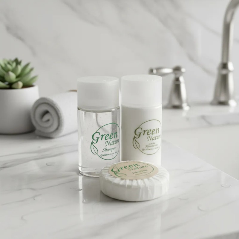 Kit Hotelero Shampoo Jabón Crema Green Nature