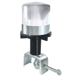 Cloud Fire Solar Strobe Warning Light - 3 Color LED (Red/White/Green) Anchor Light 360°Strobe Beacon,Navigation Lamp IP65 for Boats for Marine Boats, Construction, Traffic Safety