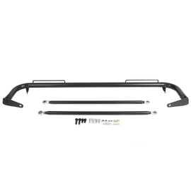 ECOTRIC 49" Universal Iron Racing Safety Seat Belt Chassis Roll Harness Bar Rod Black Compatible with Ford Honda Mitsubishi and more, Works with All 4-Point, 5-Point and 6-Point Seat Belts