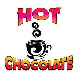 Custom Food Truck Decals Hot Chocolate Food and Beverage Concession Concession Sign 10 in on Longest Side Design Only
