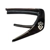 Guild Black Chrome Finish Capo - Koa w/G Shield