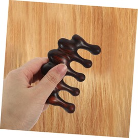 MERRYHAPY Hair Scalp Massage Brush Wooden Comb for Women Men Root Comb for Scalp Treatment Detangler Exfoliating