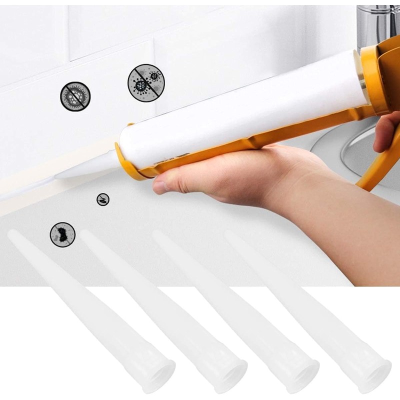 ANZHUO 40pcs ANZHUO Caulking Nozzles for Caulking Gun Tip Tool