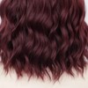 Women Wig Wine Red Button Hair Net Portable Compact Practical