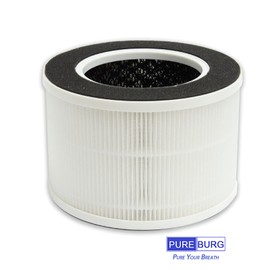 PUREBURG Ersatz-filter-kompatibel mit MEDION MD 19778 Luftreiniger, Aktivkohle und True HEPA,2-Pack