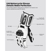 ILM Air Flow Leather Motorcycle Gloves for Men and Women