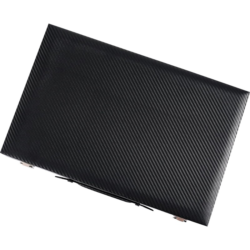 Backgammon Sets for Adults, 15 Inch Premium Carbon Fiber Faux