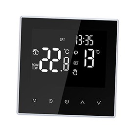 Smart Thermostat Programmable Digital Temperature Controller for Home Office Hotel with Large LCD Screen 16A
